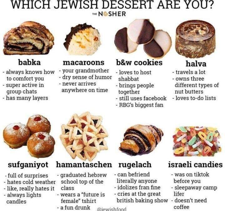 Which Jewish dessert are you